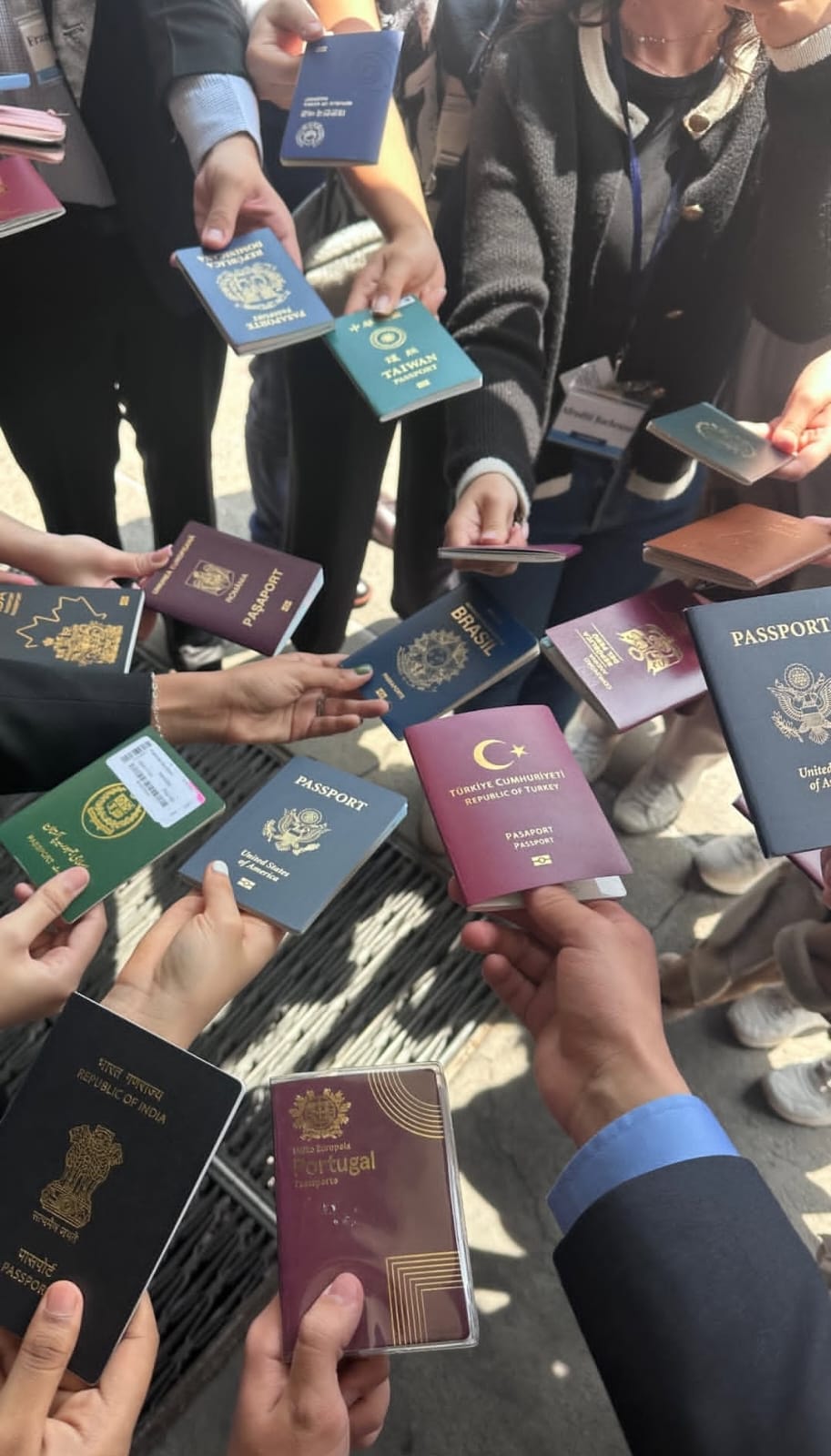 passports bunch of nationality